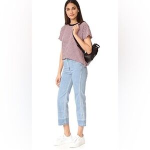 Rag and Bone Tivoli Lou High-Rise Straight Leg Crop Denim Jeans size 29